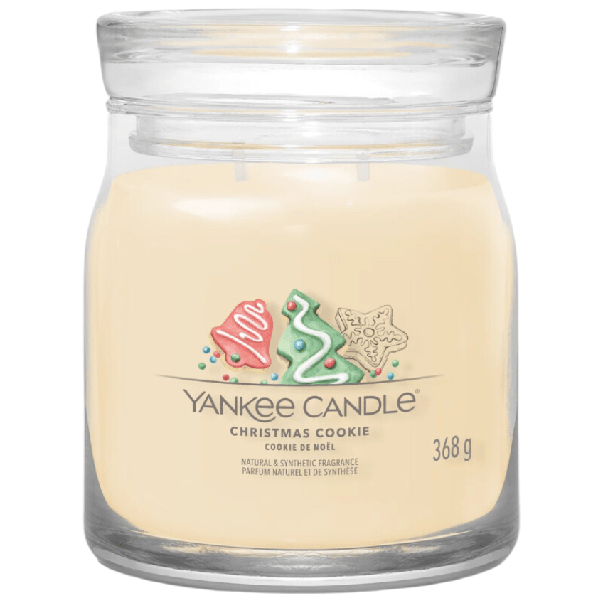 Střední vonná svíčka Yankee Candle Christmas Cookie Signature