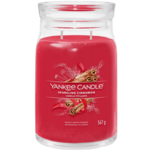 Velká vonná svíčka Yankee Candle Sparkling Cinnamon Signature