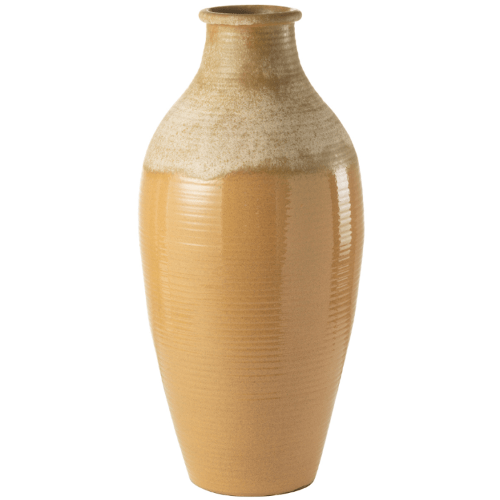 Béžová keramická váza J-line Bige 38 cm